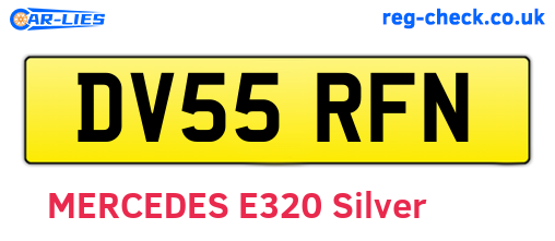 DV55RFN are the vehicle registration plates.
