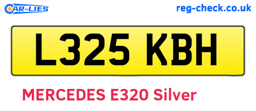 L325KBH are the vehicle registration plates.