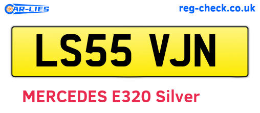 LS55VJN are the vehicle registration plates.