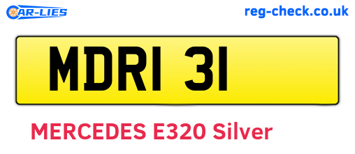 MDR131 are the vehicle registration plates.