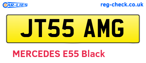 JT55AMG are the vehicle registration plates.