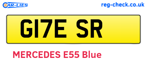 G17ESR are the vehicle registration plates.