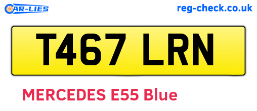 T467LRN are the vehicle registration plates.