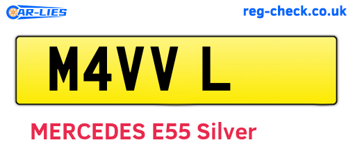 M4VVL are the vehicle registration plates.