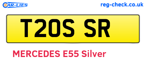 T20SSR are the vehicle registration plates.