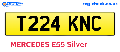 T224KNC are the vehicle registration plates.