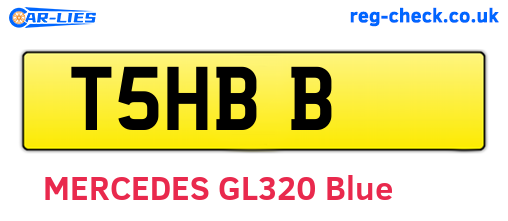 T5HBB are the vehicle registration plates.