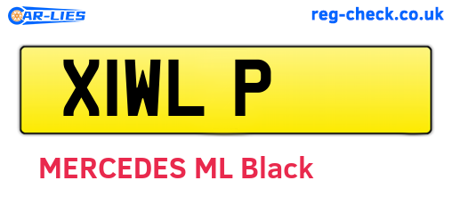 X1WLP are the vehicle registration plates.