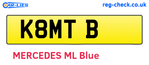 K8MTB are the vehicle registration plates.