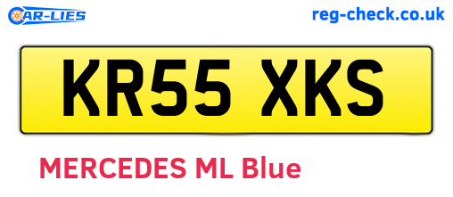 KR55XKS are the vehicle registration plates.