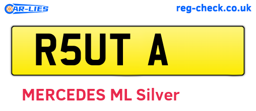 R5UTA are the vehicle registration plates.