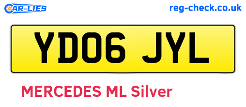 YD06JYL are the vehicle registration plates.