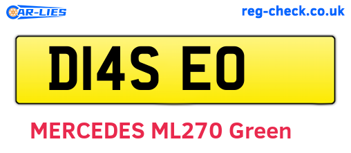 D14SEO are the vehicle registration plates.