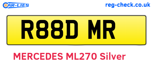 R88DMR are the vehicle registration plates.