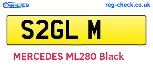 S2GLM are the vehicle registration plates.