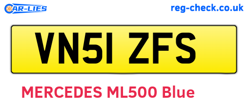 VN51ZFS are the vehicle registration plates.