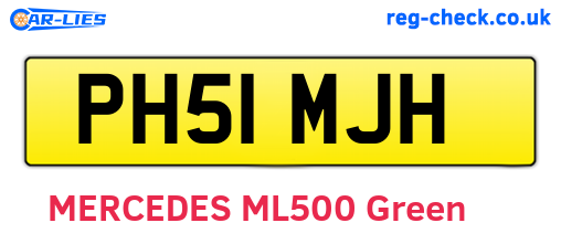 PH51MJH are the vehicle registration plates.