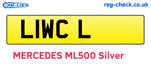 L1WCL are the vehicle registration plates.