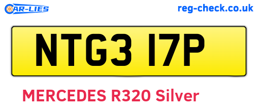NTG317P are the vehicle registration plates.