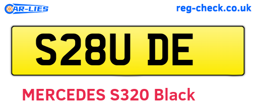 S28UDE are the vehicle registration plates.