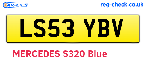 LS53YBV are the vehicle registration plates.
