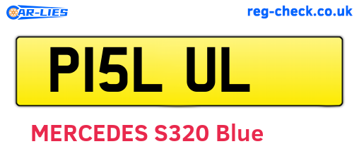 P15LUL are the vehicle registration plates.