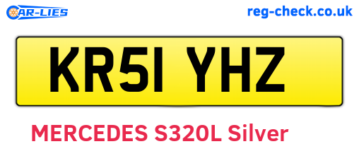 KR51YHZ are the vehicle registration plates.
