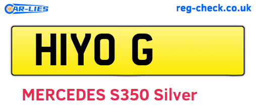 H1YOG are the vehicle registration plates.