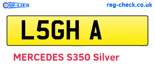 L5GHA are the vehicle registration plates.
