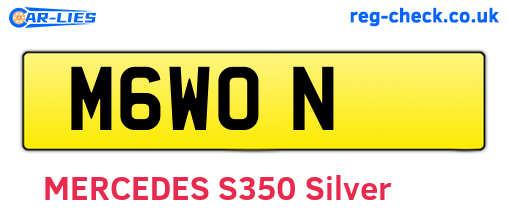 M6WON are the vehicle registration plates.