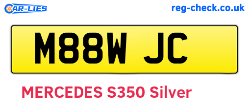 M88WJC are the vehicle registration plates.