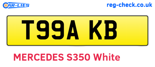 T99AKB are the vehicle registration plates.