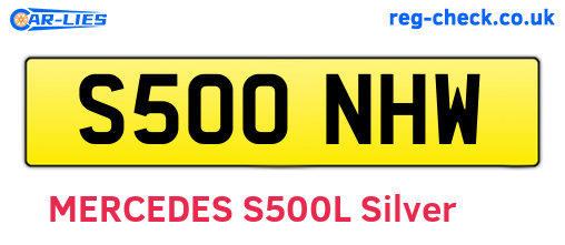 S500NHW are the vehicle registration plates.