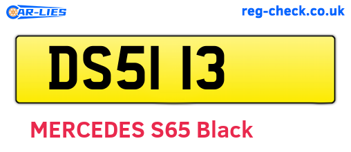 DS5113 are the vehicle registration plates.