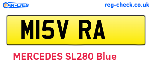 M15VRA are the vehicle registration plates.