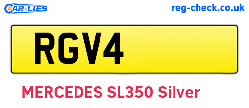 RGV4 are the vehicle registration plates.