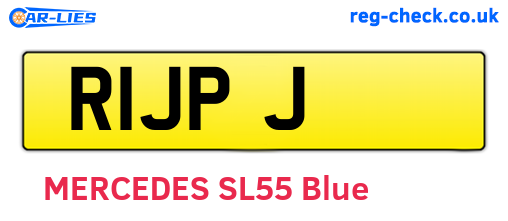 R1JPJ are the vehicle registration plates.