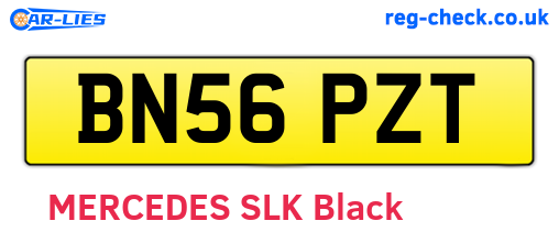 BN56PZT are the vehicle registration plates.