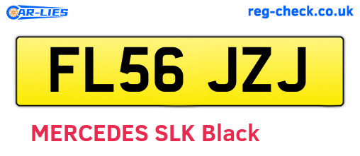 FL56JZJ are the vehicle registration plates.