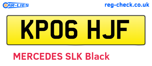 KP06HJF are the vehicle registration plates.