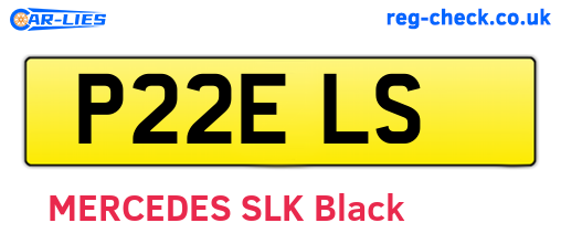 P22ELS are the vehicle registration plates.