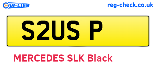 S2USP are the vehicle registration plates.