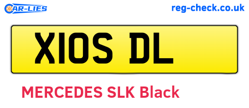 X10SDL are the vehicle registration plates.