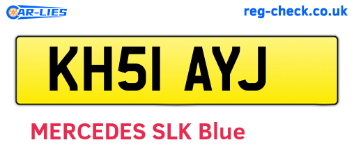 KH51AYJ are the vehicle registration plates.