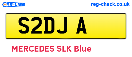 S2DJA are the vehicle registration plates.