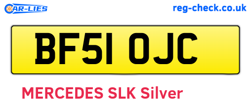 BF51OJC are the vehicle registration plates.