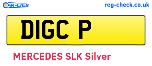 D1GCP are the vehicle registration plates.