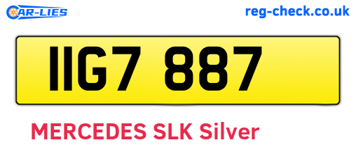 IIG7887 are the vehicle registration plates.