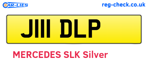 J111DLP are the vehicle registration plates.
