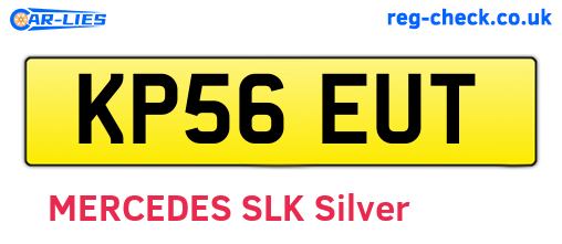 KP56EUT are the vehicle registration plates.